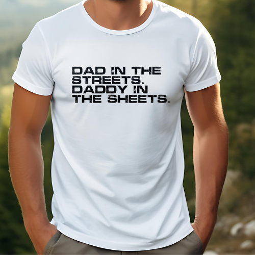 The Tolers | Dad In The Streets Black Print Men's Apparel