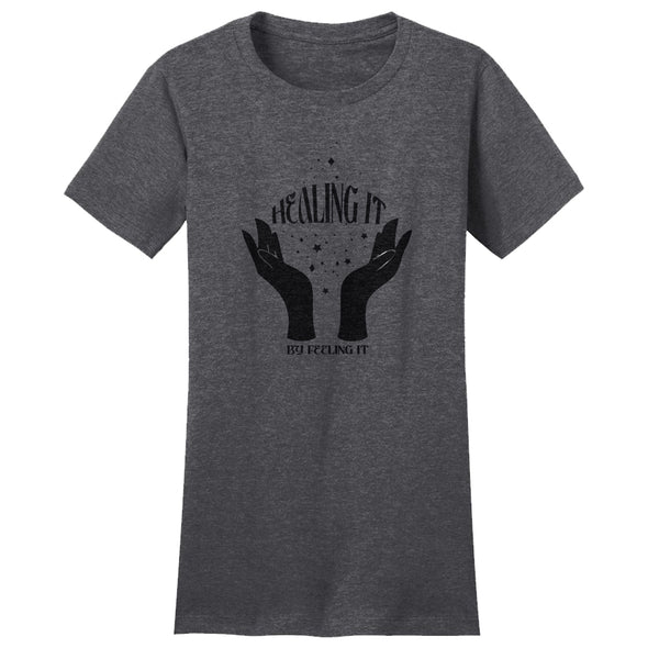 Luke Storey | Healing It Black Women's Fitted Tee