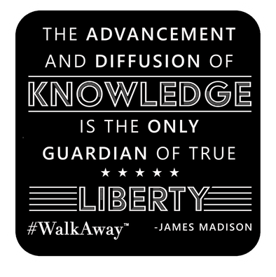 #WalkAway | The Advancement and Diffusion of Knowledge Sticker