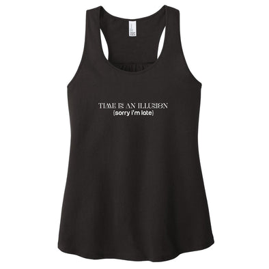 Luke Storey | Time Illusion White Women's Racerback Tank