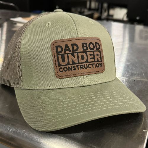 The Tolers | Dad Bod Under Construction Leather Patch Trucker Hat