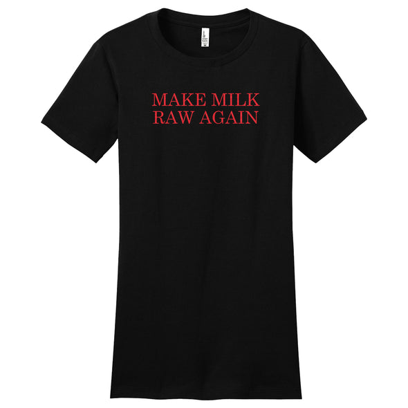 Luke Storey | Make Milk Raw Again Women's Fitted Tee