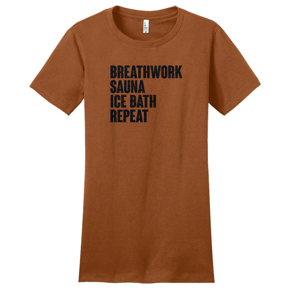 Luke Storey | Breathwork Black Print Women's Fitted Tee