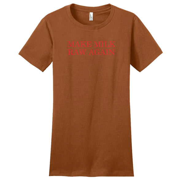 Luke Storey | Make Milk Raw Again Women's Fitted Tee