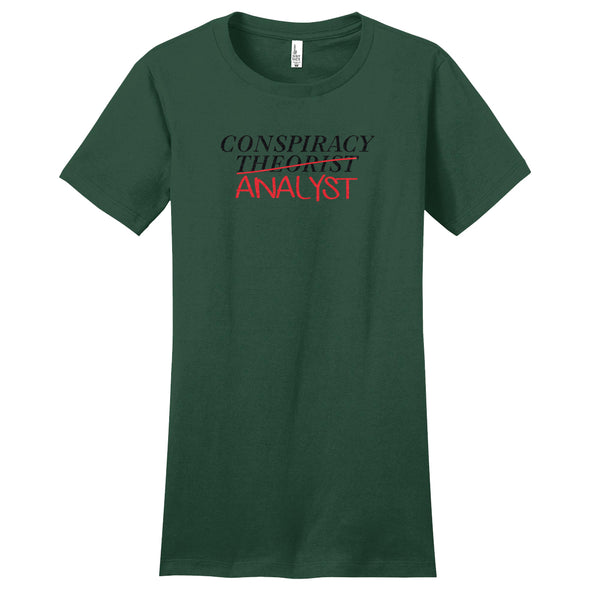 Luke Storey | Conspiracy Analyst Women's Fitted Tee