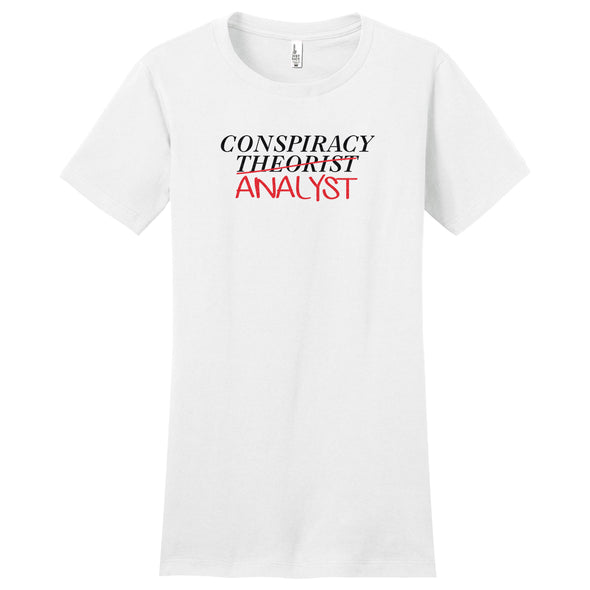 Luke Storey | Conspiracy Analyst Women's Fitted Tee