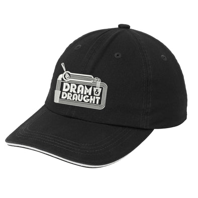 Dram & Draught | Dram & Draught White Print Sandwich Bill Hat
