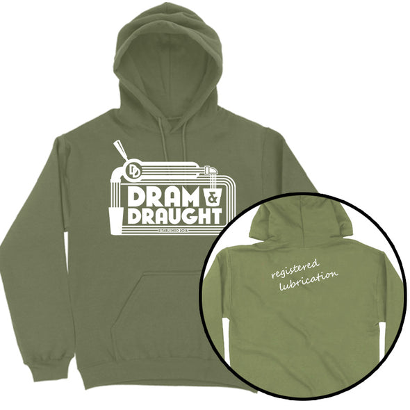 Dram & Draught | Registered Lubrication White Print Outerwear