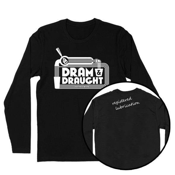 Dram & Draught | Registered Lubrication White Print Men's Apparel