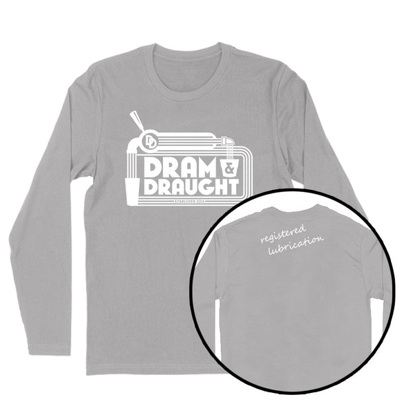 Dram & Draught | Registered Lubrication White Print Men's Apparel