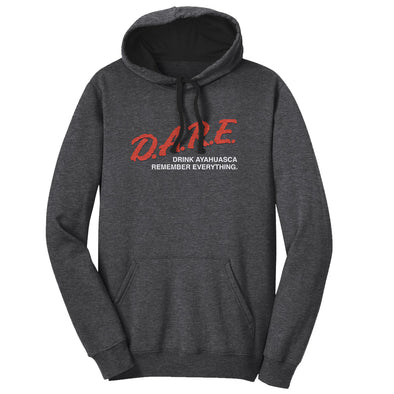 Luke Storey | Drink Ayahuasca Remember Everything White Print Men's Fleece Hoodie