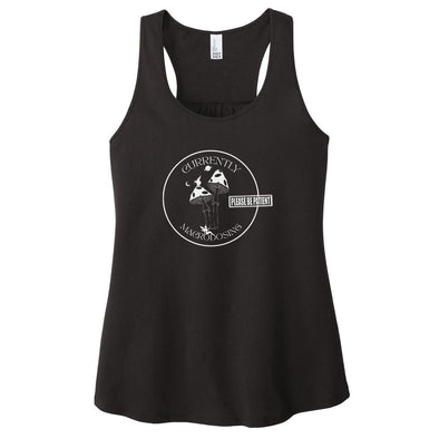 Luke Storey | Currently Macrodosing Be Patient Women's Racerback Tank