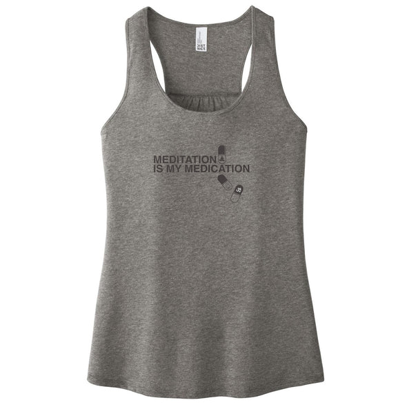 Luke Storey | Meditation is my Medication Women's Racerback Tank