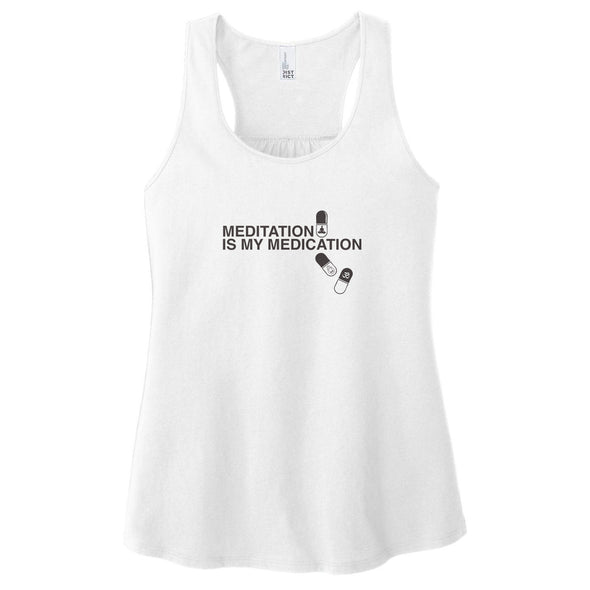 Luke Storey | Meditation is my Medication Women's Racerback Tank