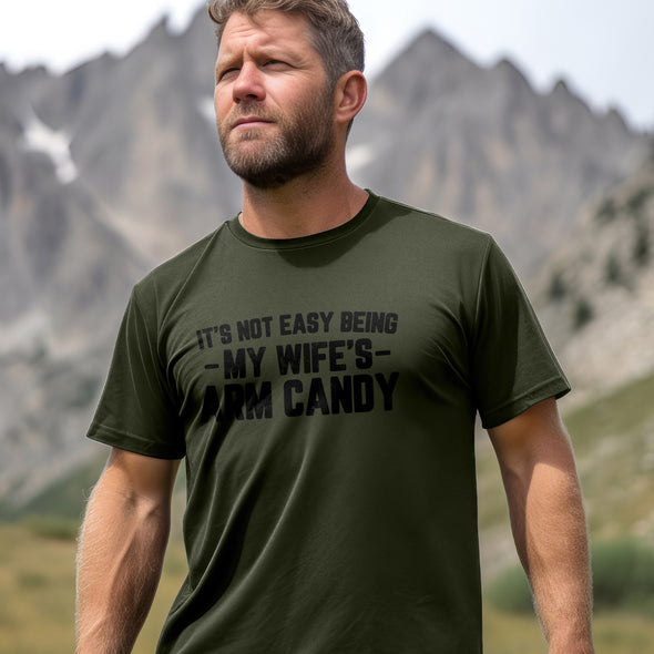 The Tolers | It's Not Easy Being My Wife's Arm Candy Black Print Men's Apparel