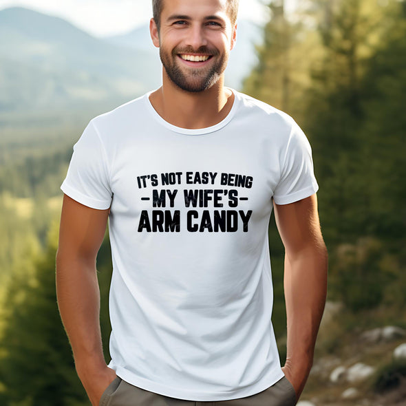 The Tolers | It's Not Easy Being My Wife's Arm Candy Black Print Men's Apparel