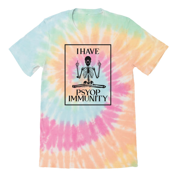 Luke Storey | Psy Immunity Black Print Tie Dye Tee