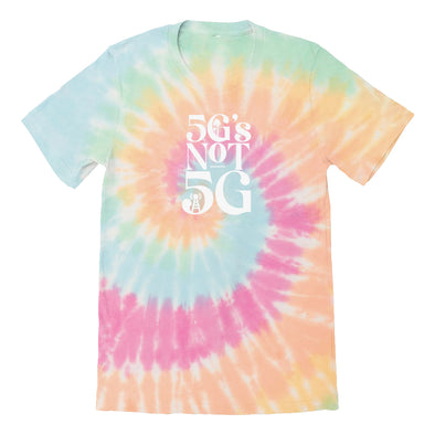 Luke Storey | 5Gs Not 5G White Print Tie Dye Tee