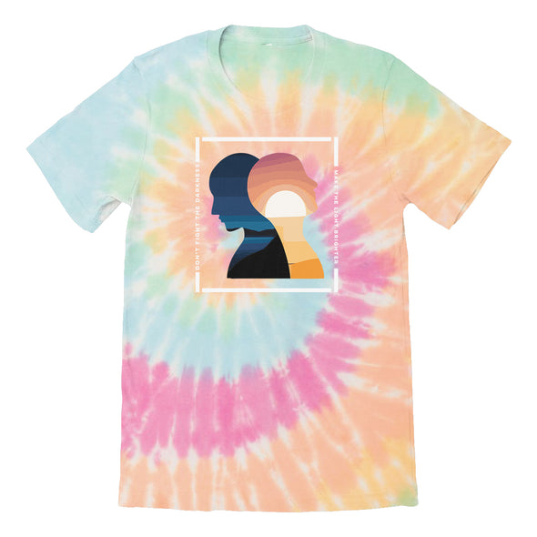 Luke Storey | Light Brighter White Tie Dye Tee