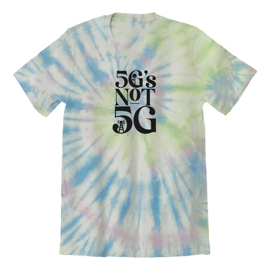 Luke Storey | 5Gs Not 5G Black Print Tie Dye Tee