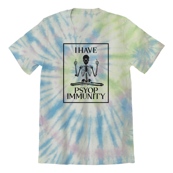 Luke Storey | Psy Immunity Black Print Tie Dye Tee