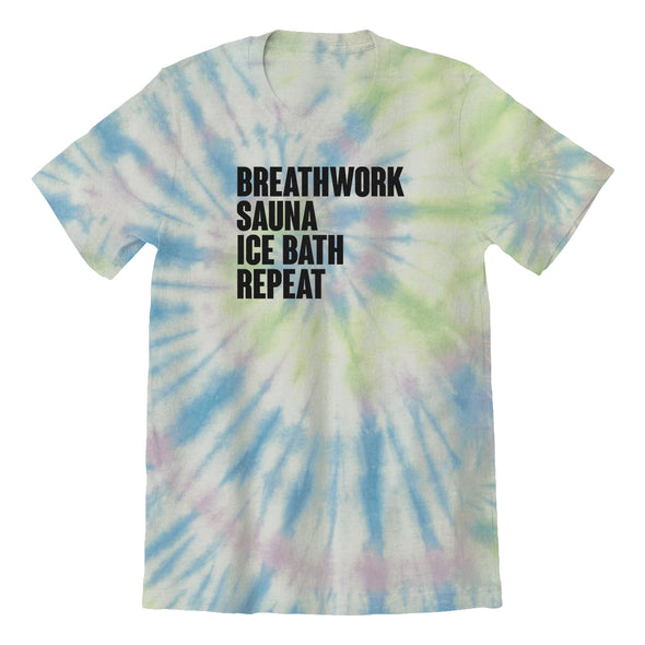 Luke Storey | Breathwork Black Print Tie Dye Tee