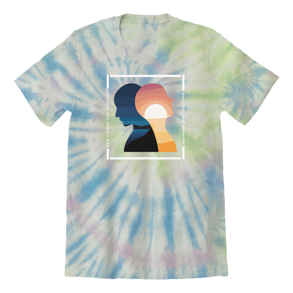 Luke Storey | Light Brighter White Tie Dye Tee