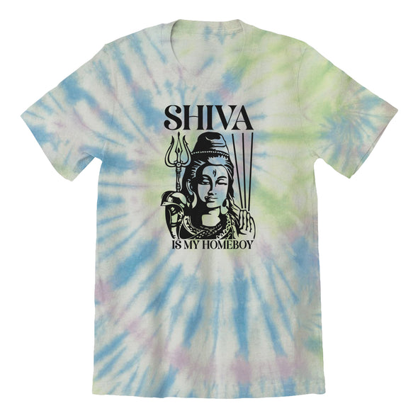 Luke Storey | Shiva Black Print Tie Dye Tee