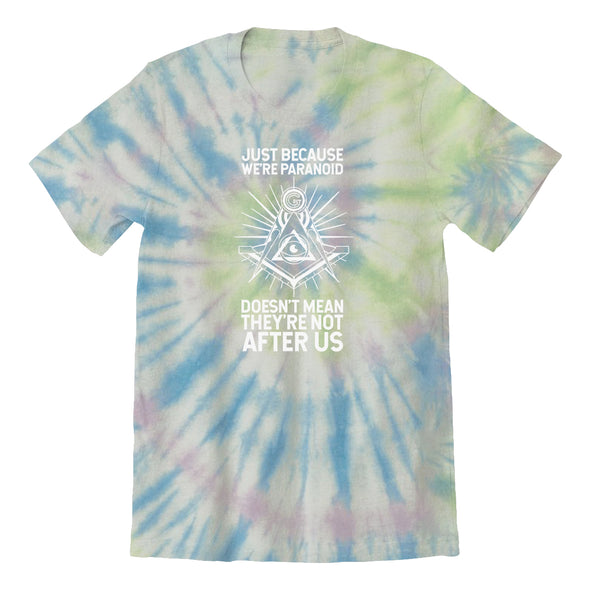 Luke Storey | Paranoid White Print Tie Dye Tee