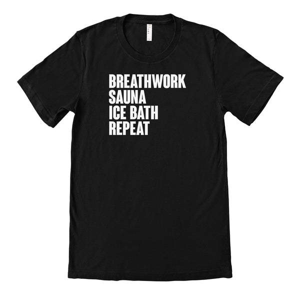 Luke Storey | Breathwork White Print Men's Tee