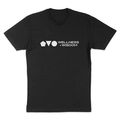 Wellness+Wisdom | Main Logo White Print Men's Apparel