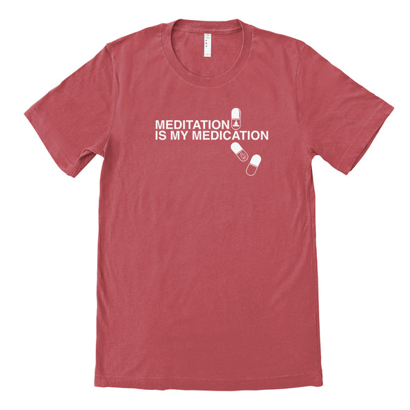 Luke Storey | Meditation is my Medication White Print Men's Tee