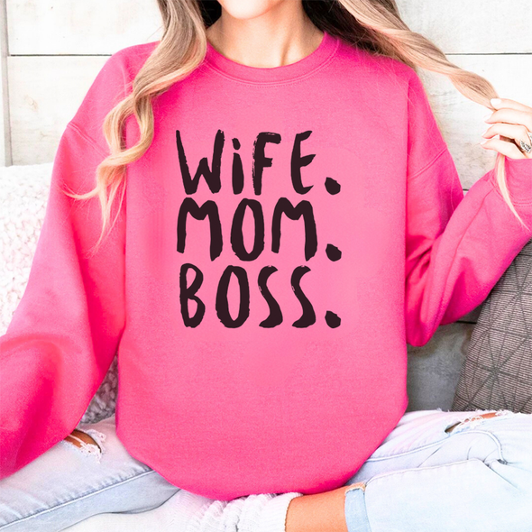 The Tolers | Wife Mom Boss Crewneck