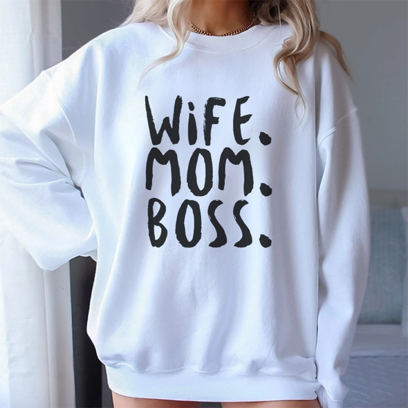 The Tolers | Wife Mom Boss Crewneck