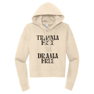 Luke Storey | Trauma Free Black Print Women's Fleece Hoodie