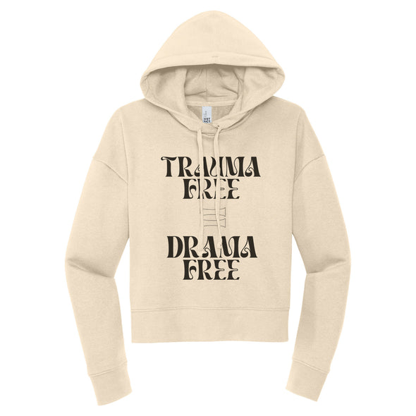 Luke Storey | Trauma Free Black Print Women's Fleece Hoodie