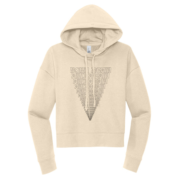 Luke Storey | Born Again Black Print Women's Fleece Hoodie