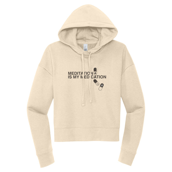 Luke Storey | Meditation is my Medication Women's Fleece Hoodie