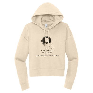 Luke Storey | Manifested Black Print Women's Fleece Hoodie