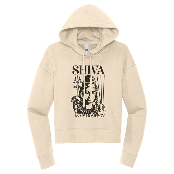 Luke Storey | Shiva Black Print Women's Fleece Hoodie