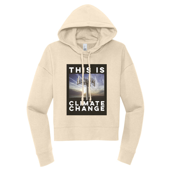 Luke Storey | Climate Change Black #2 Print Women's Fleece Hoodie