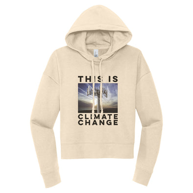 Luke Storey | Climate Change Black Print Women's Fleece Hoodie