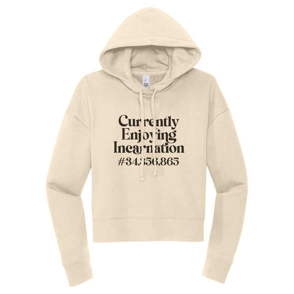 Luke Storey | Incarnation Black Print Women's Fleece Hoodie