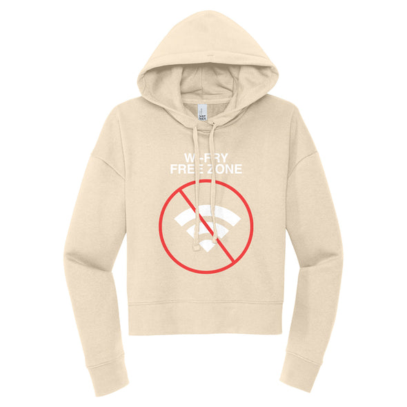 Luke Storey | Wi Fry White Print Women's Fleece Hoodie