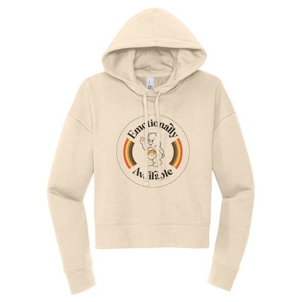 Luke Storey | Emotionally Available Black Print Women's Fleece Hoodie