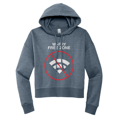 Luke Storey | Wi Fry White Print Women's Fleece Hoodie