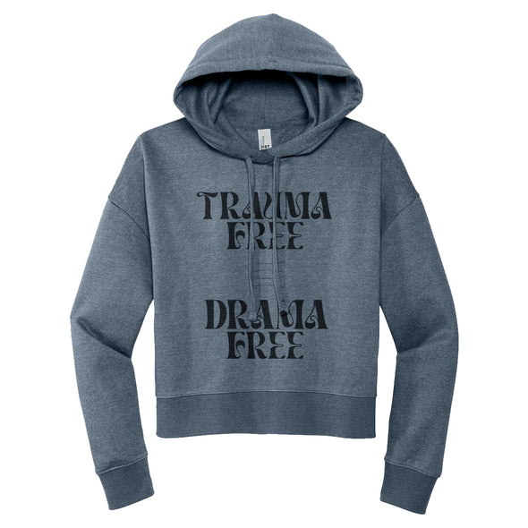 Luke Storey | Trauma Free Black Print Women's Fleece Hoodie