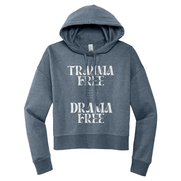 Luke Storey | Trauma Free White Print Women's Fleece Hoodie