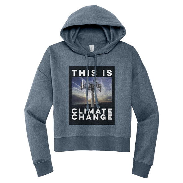 Luke Storey | Climate Change Black #2 Print Women's Fleece Hoodie