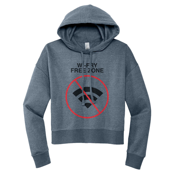 Luke Storey | Wi Fry Black Print Women's Fleece Hoodie